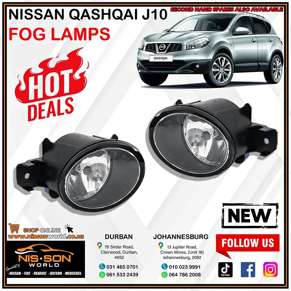 NISSAN QASHQAI J10 FOG LAMPS - Private Seller NISSAN QASHQAI J10 FOG LAMPS - Private Seller