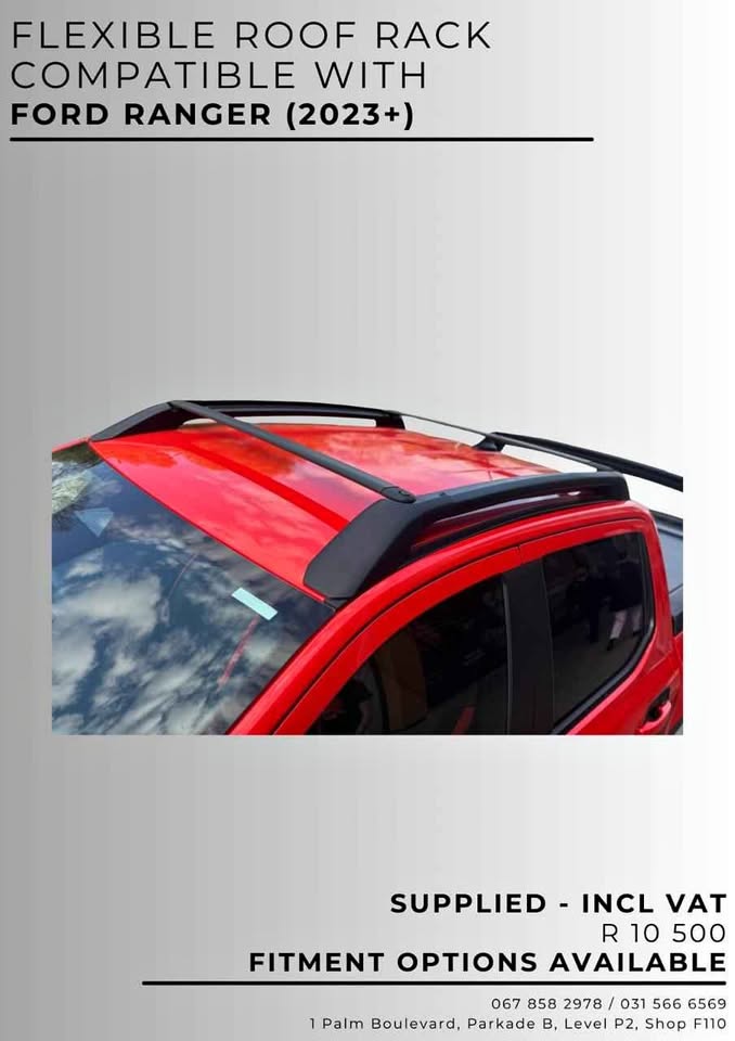 FLEXIBLE ROOF RACK COMPATIBLE WITH FORD RANGER 2023+ - Private Seller FLEXIBLE ROOF RACK COMPATIBLE WITH FORD RANGER 2023+ - Private Seller