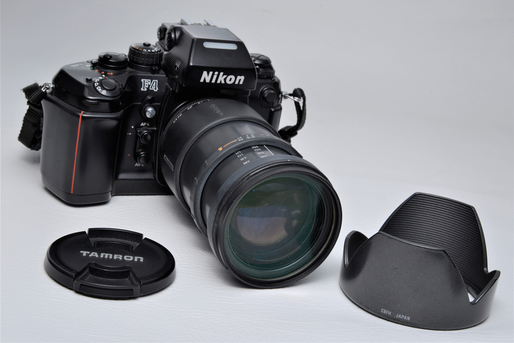 Nikon F4 with Tamron 28-200mm zoom lens Nikon F4 with Tamron 28-200mm zoom lens
