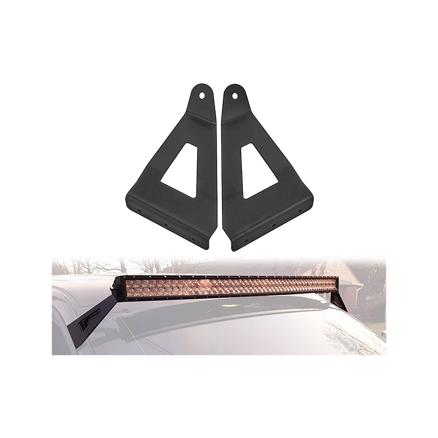 Curved Light Bar Upper Windshield Mount Brackets