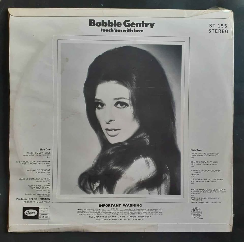 Bobbie Gentry - Touch 'em With Love LP Record