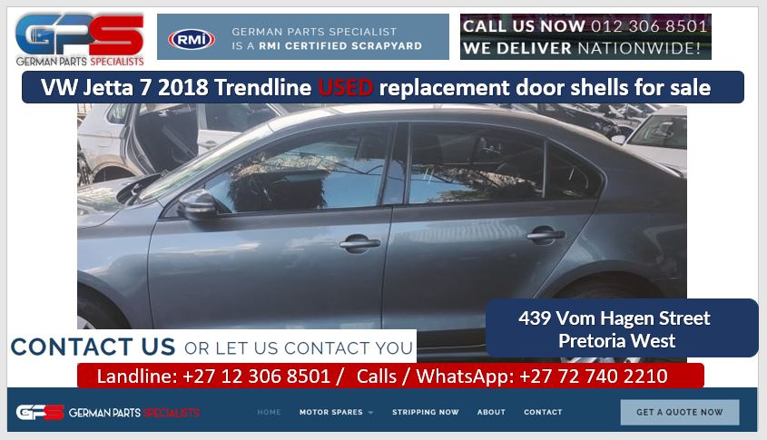 VW Jetta 7 2018 Trendline used replacement door shells for sale - Private Seller VW Jetta 7 2018 Trendline used replacement door shells for sale - Private Seller
