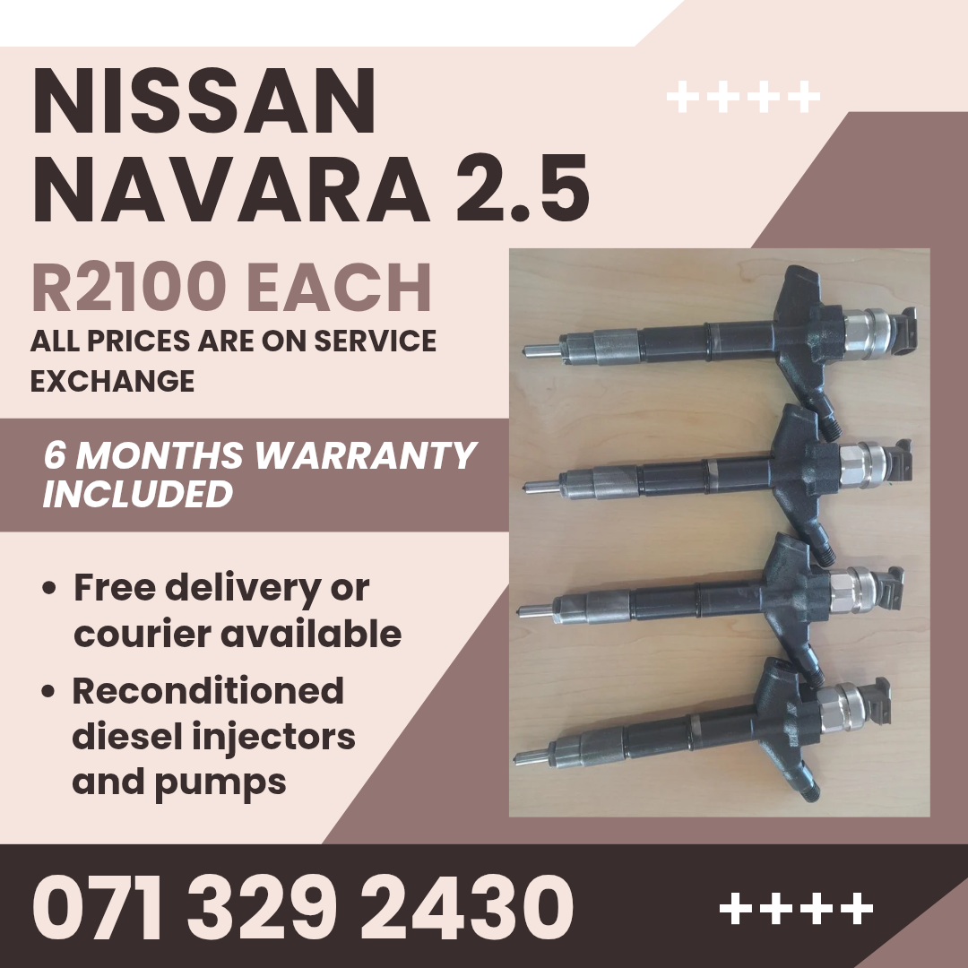 NISSAN NAVARA 2.5 INJECTORS FOR SALE WITH WARRANTY - Private Seller NISSAN NAVARA 2.5 INJECTORS FOR SALE WITH WARRANTY - Private Seller