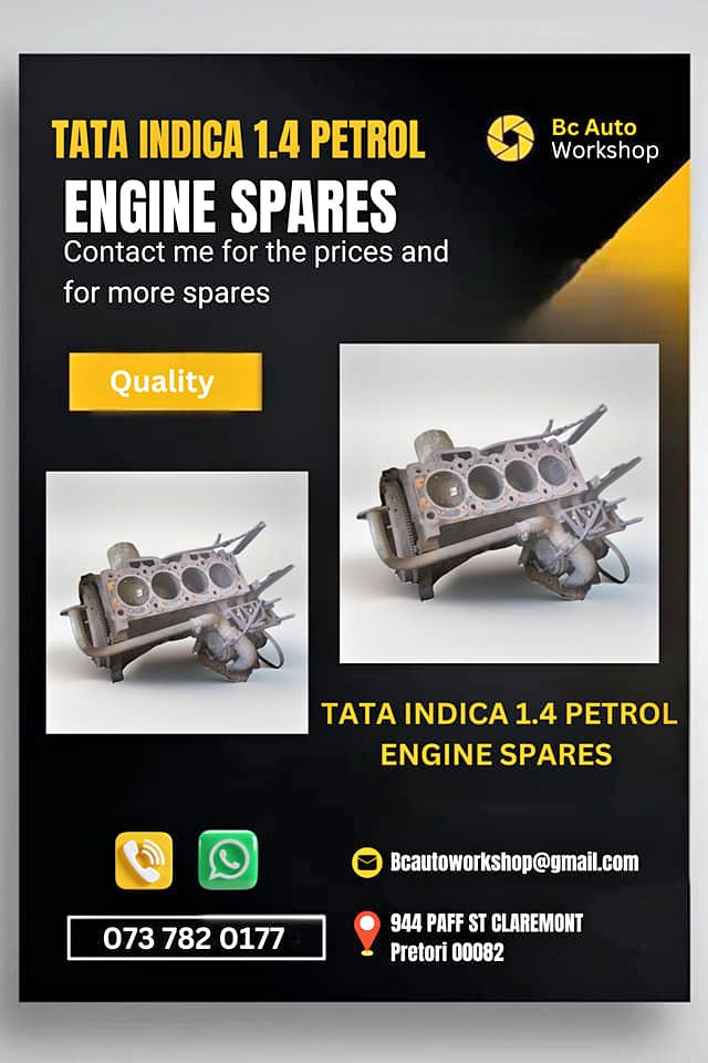 Tata indica 1.4 petrol engine spares Whatsapp me for prices - Private Seller