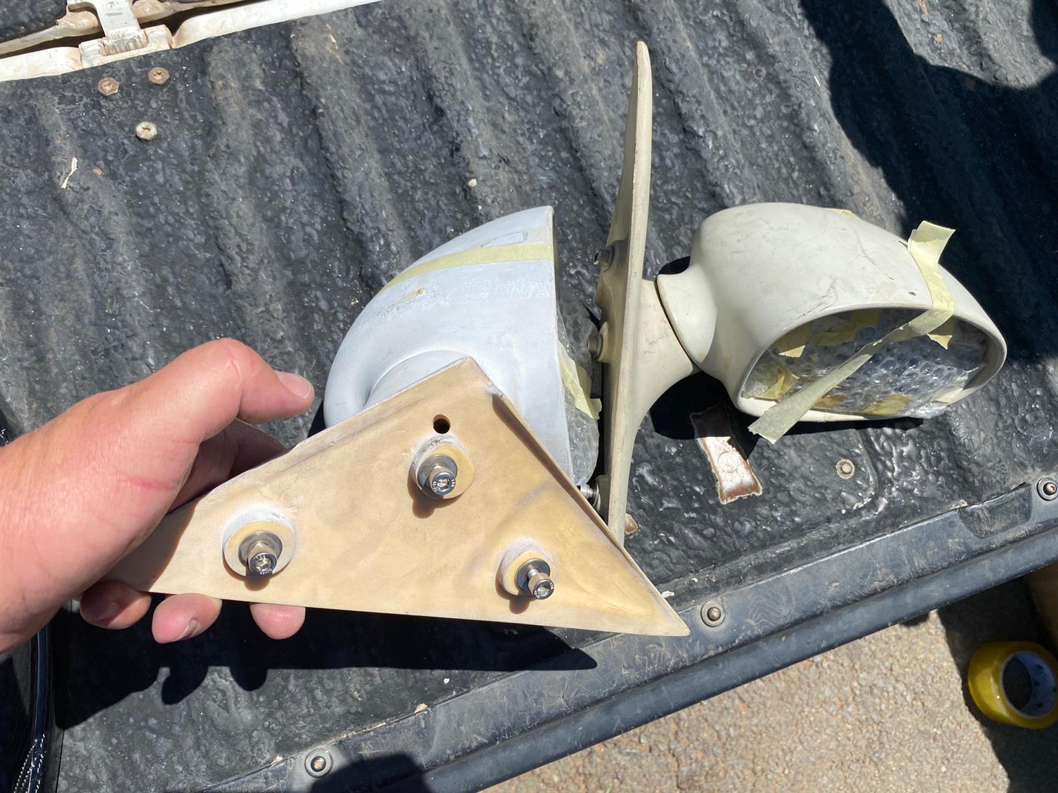 Door mirrors Fibreglass Fiberglass  2 sets of 1 left and right. - Private Seller