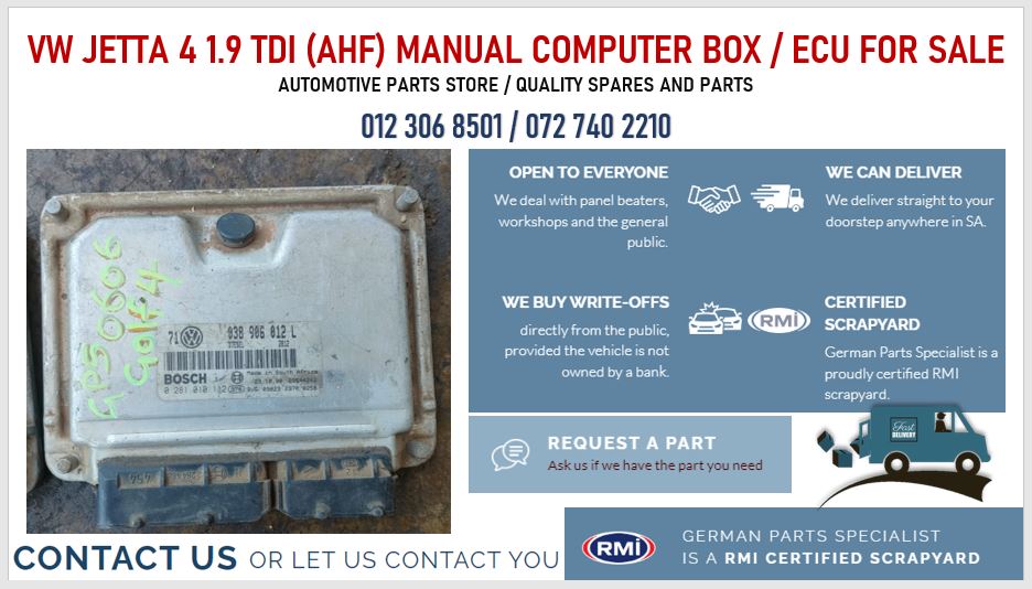 VW Jetta 4 1.9 TDI (AHF) Manual computer box / ECU for sale - Private Seller VW Jetta 4 1.9 TDI (AHF) Manual computer box / ECU for sale - Private Seller