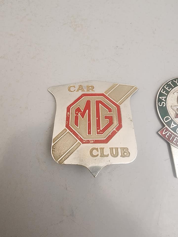 Bumper badges MG Car Club and Road Safety - Private Seller Bumper badges MG Car Club and Road Safety - Private Seller