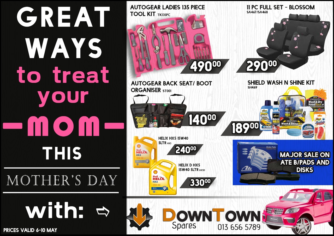 Great ways to Treat your Mom this Mother's Day at Downtown Spares!