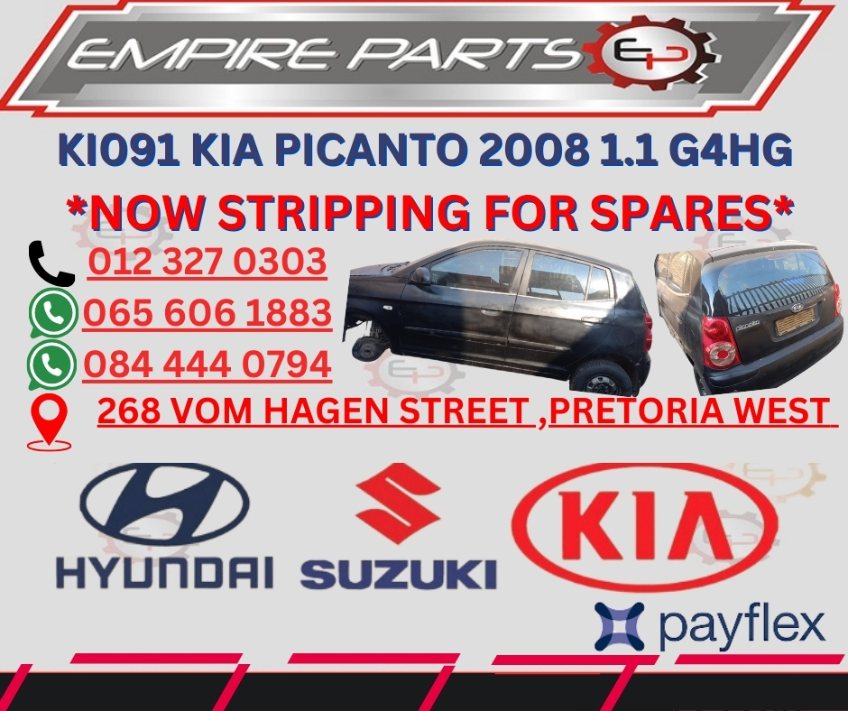 KI091 KIA PICANTO 2008 1.1 G4HG *NOW STRIPPING FOR SPARES* - Private Seller