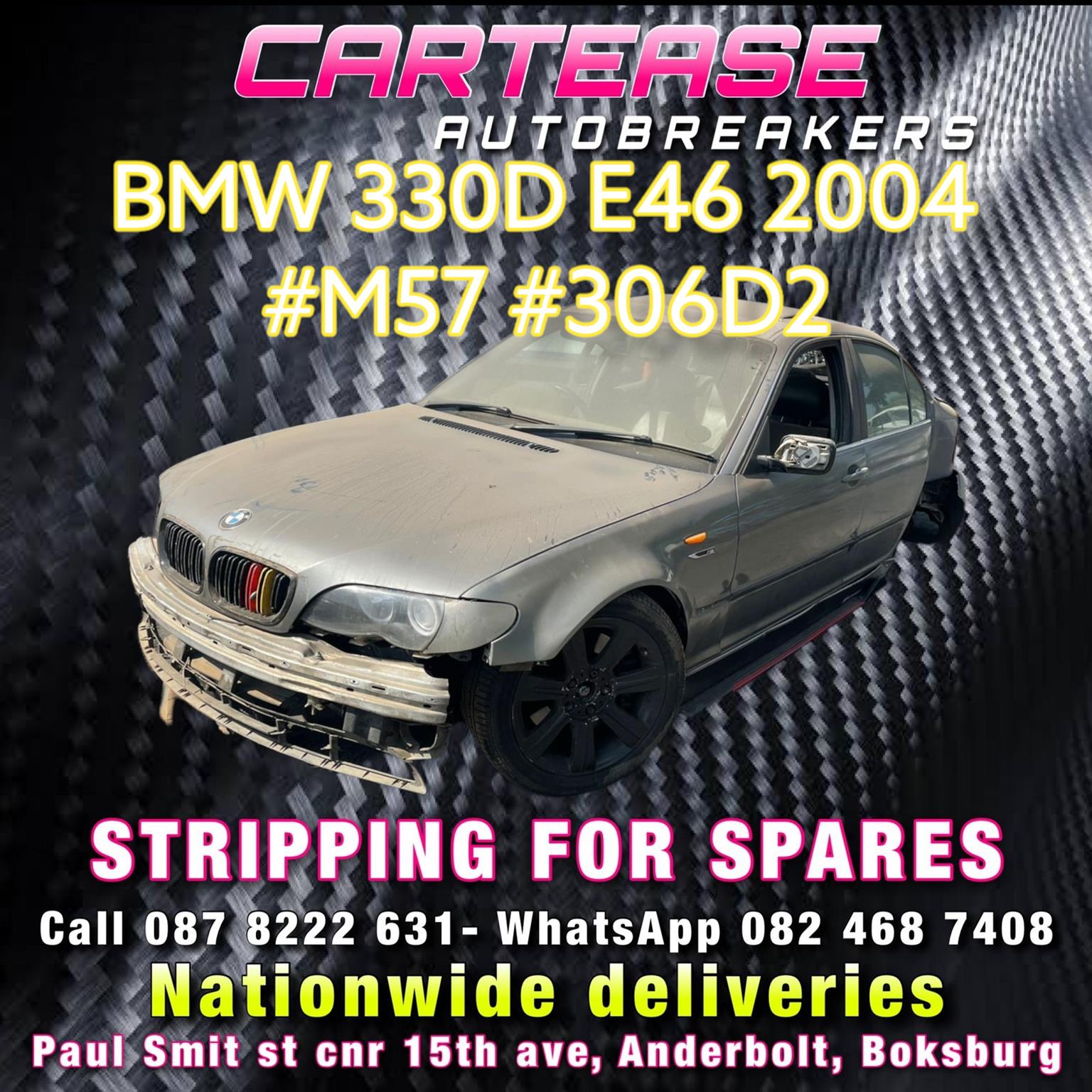 BMW 330D E46 2004 #M57 #306D2 STRIPPING FOR SPARES - Private Seller BMW 330D E46 2004 #M57 #306D2 STRIPPING FOR SPARES - Private Seller