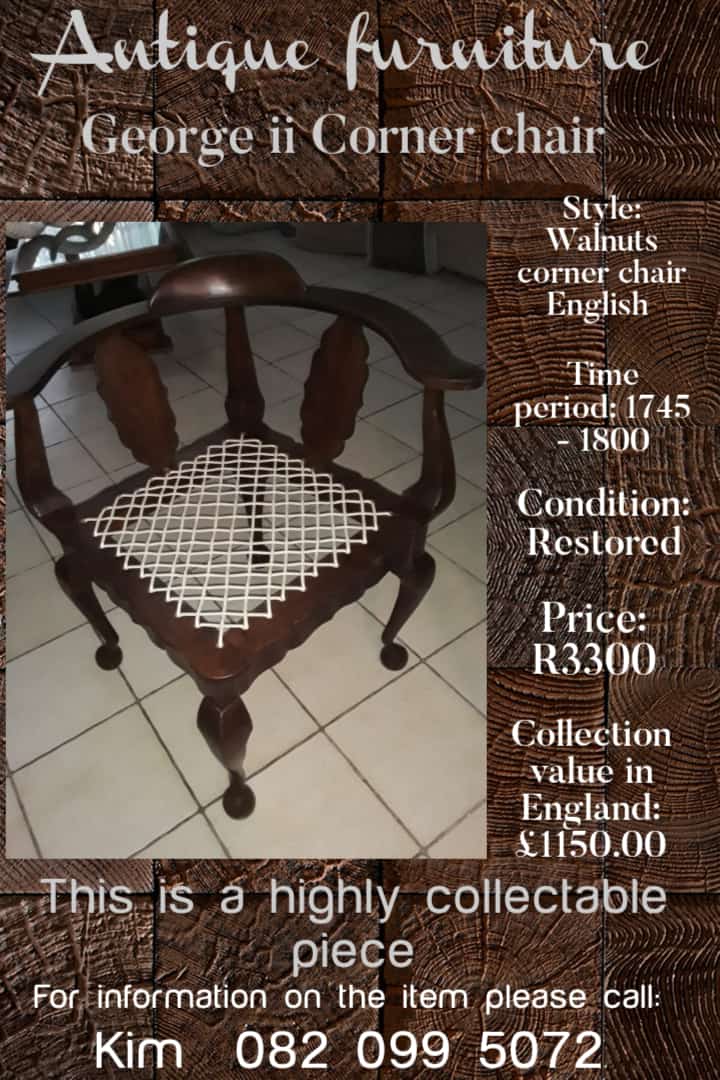Antique George ii Corner chair Antique George ii Corner chair