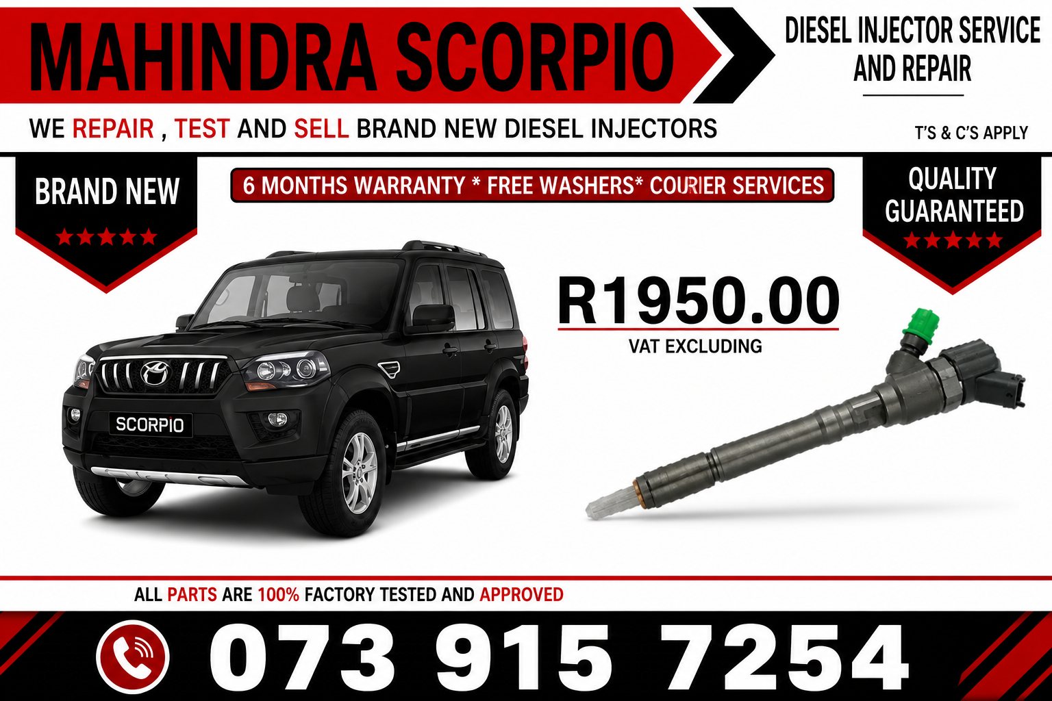 _Mahindra_Scorpio_Diesel_Fuel_Injectors - Private Seller _Mahindra_Scorpio_Diesel_Fuel_Injectors - Private Seller