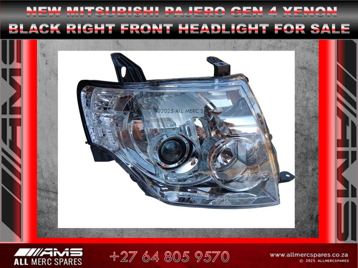 🔦 NEW GEN 4 XENON RIGHT BLACK HEADLIGHT – MITSUBISHI