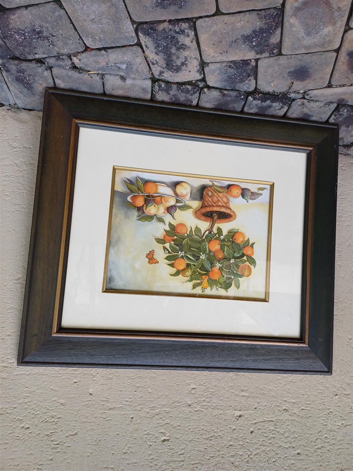 Lady Clare traditional tray orange tree portrait
