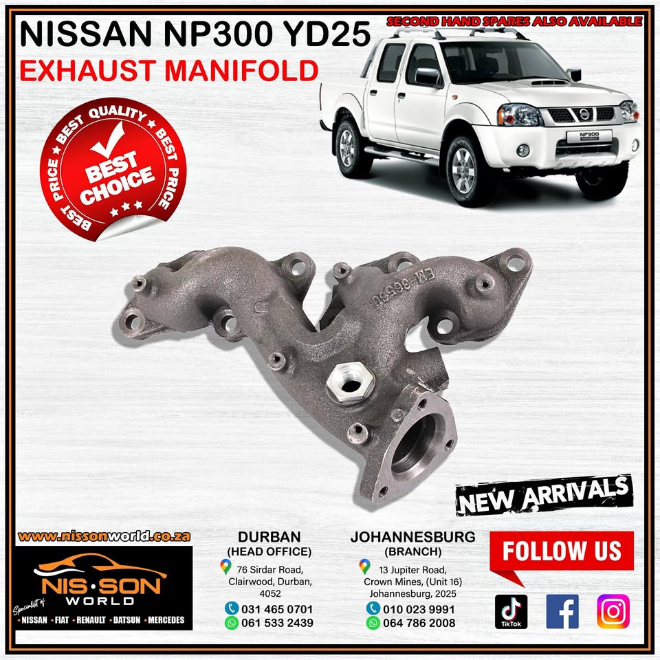 NISSAN NP300 YD25 EXHAUST MANIFOLD - Private Seller
