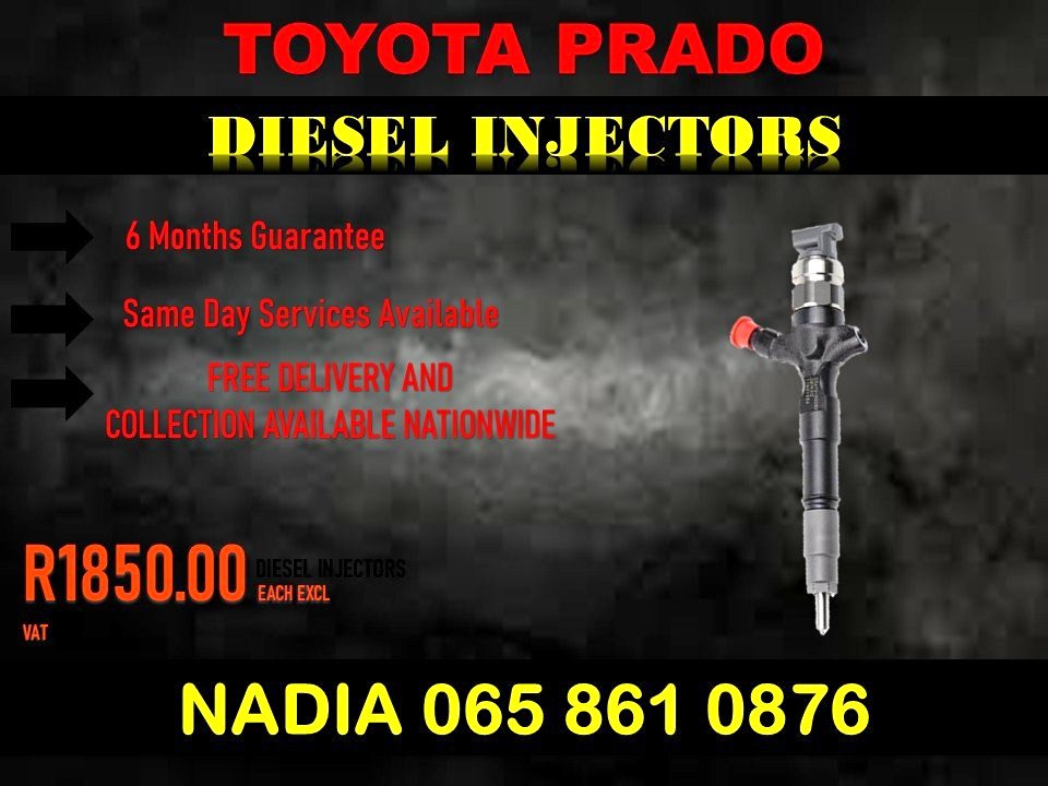 TOYOTA PRADO DIESEL INJECTORS FOR SALE FULLY TESTED - Private Seller TOYOTA PRADO DIESEL INJECTORS FOR SALE FULLY TESTED - Private Seller
