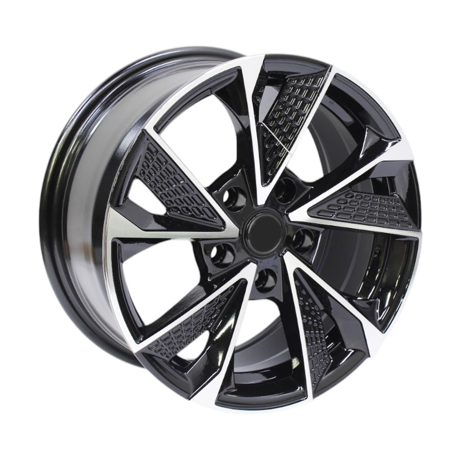15″ GR155854 5/112 Black Machine Face Alloy Wheels 15″ GR155854 5/112 Black Machine Face Alloy Wheels