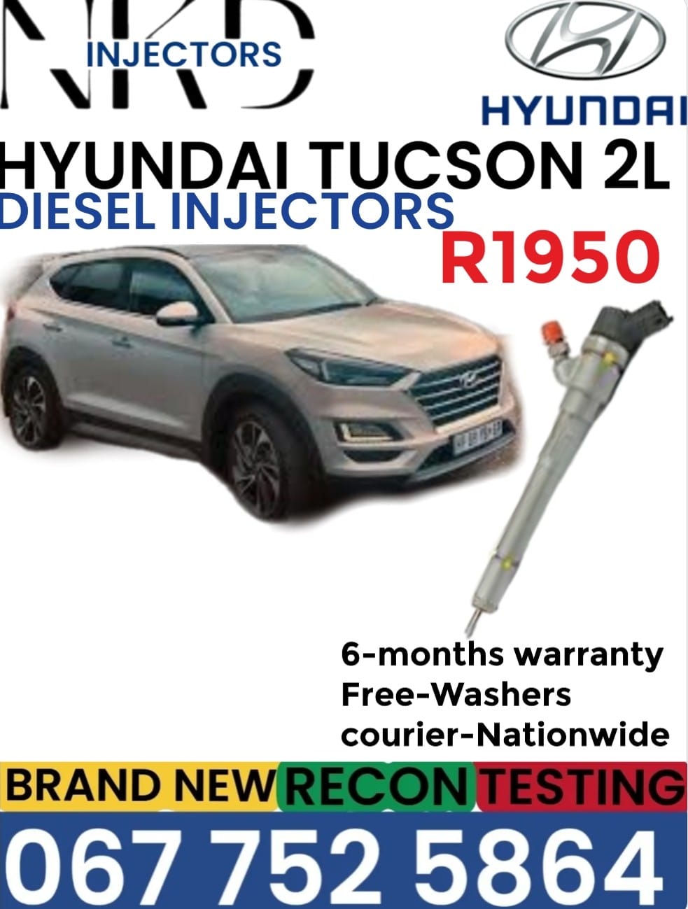 Hyundai Tucson 2L Diesel injectors - Private Seller Hyundai Tucson 2L Diesel injectors - Private Seller