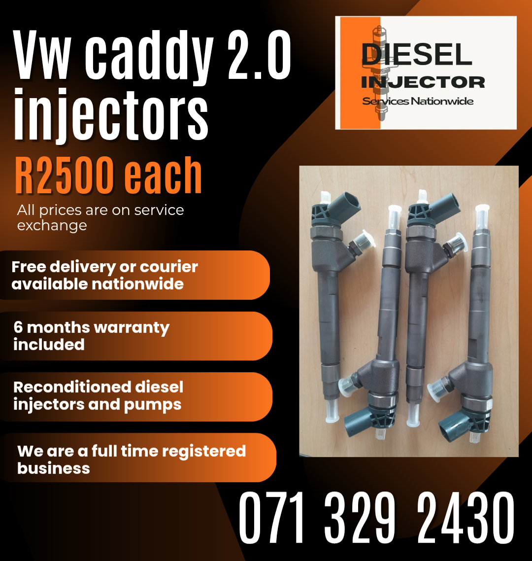 VW CADDY 2.0 INJECTORS FOR SALE WITH WARRANTY INCLUDED - Private Seller VW CADDY 2.0 INJECTORS FOR SALE WITH WARRANTY INCLUDED - Private Seller