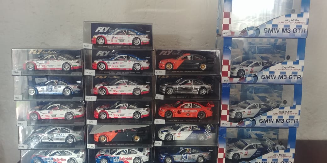 BMW slot cars 1/32 fly & Ninco tuning models M3.
