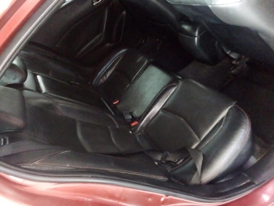 2015 MAZDA 3 AUTO MAROON  LEATHER SEAT  SPAREKEY