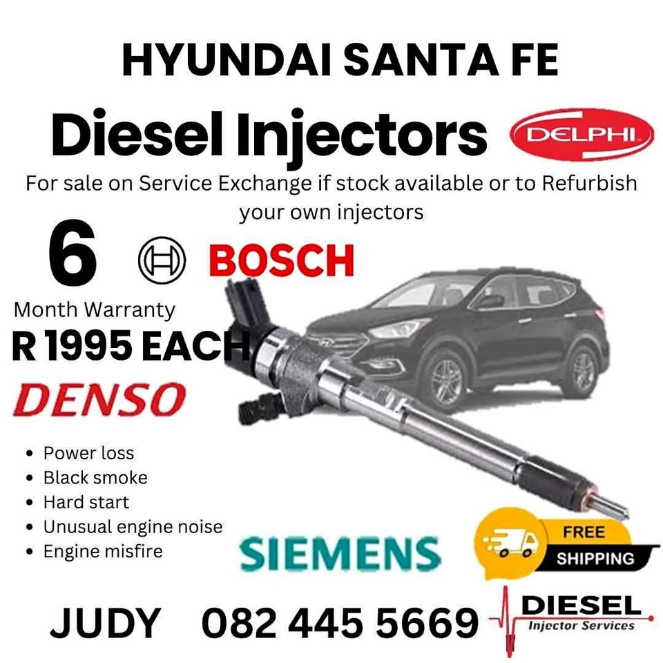 Hyundai Santa FE Diesel Injector for sale on service exchange or to recon