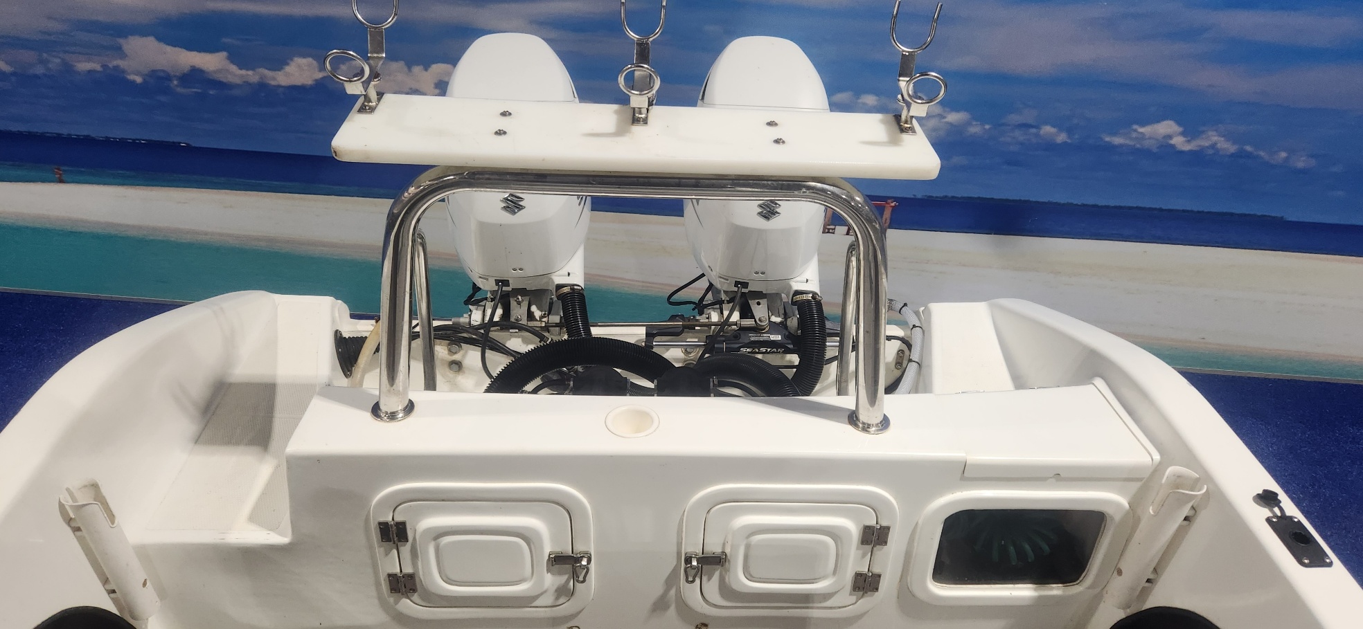 GAMEFISH 170 CC ON TRAILER 2 X 60 HP SUZUKI 4 STROKES 2021 MODEL 200 HOURS FINAN
