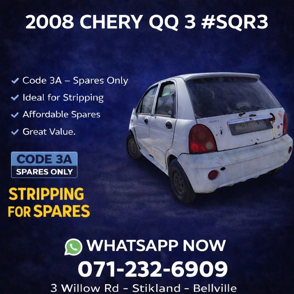 2008 Chery QQ 3 #SQR3 Stripping For Spares!!! - Private Seller 2008 Chery QQ 3 #SQR3 Stripping For Spares!!! - Private Seller