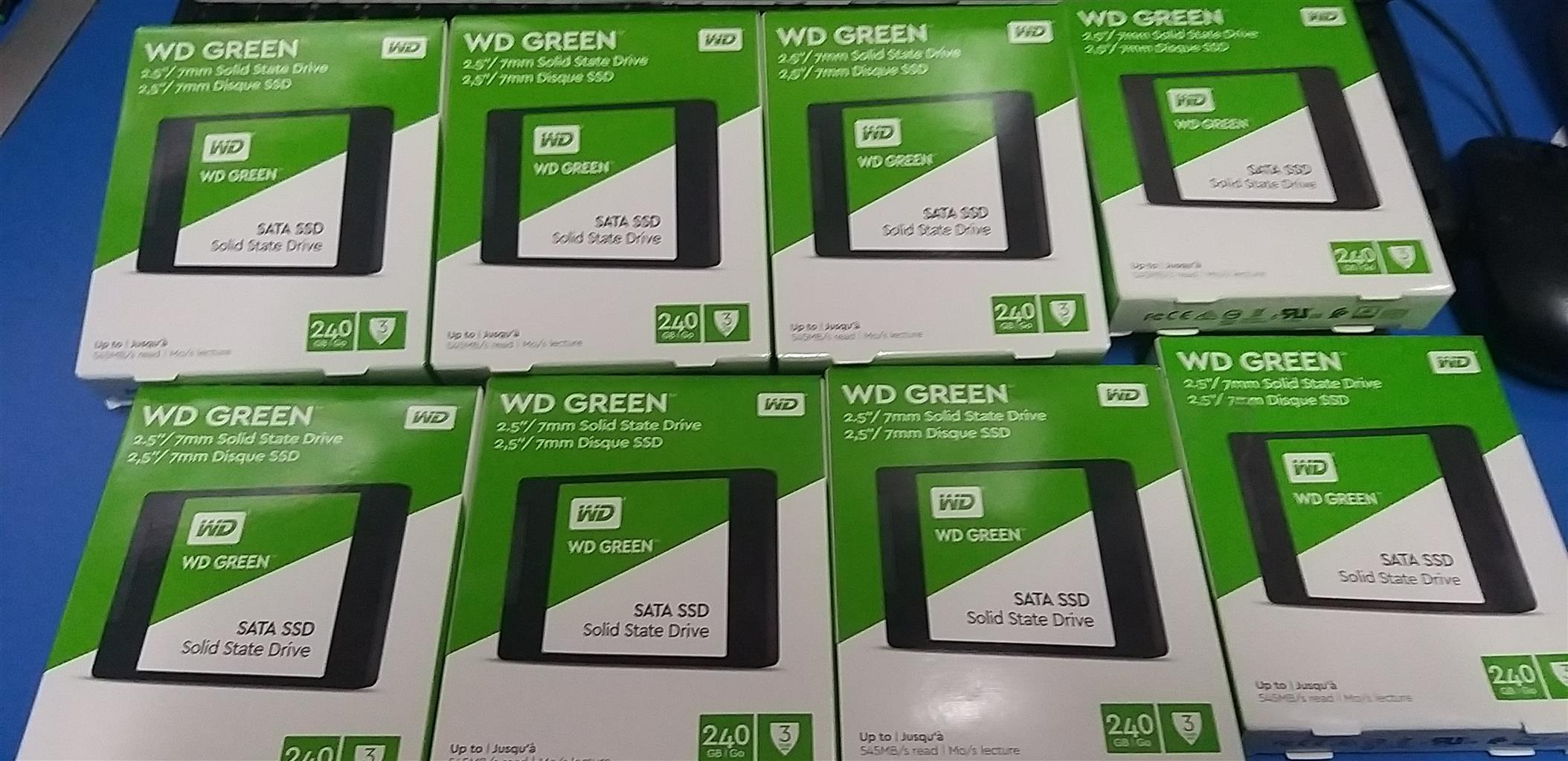 New sealed WD ssd 240gb 2.5" harddrives.Model-WDS240G2GOA X 11-UNITS available