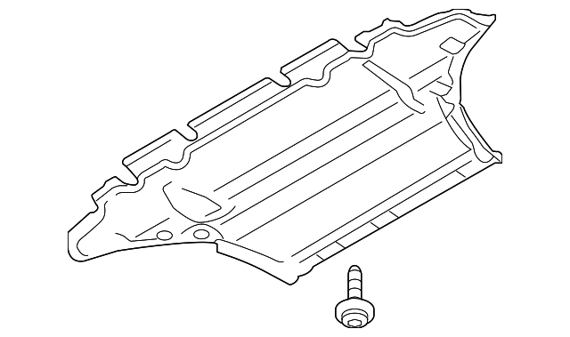 Audi A4 B8 2009–2012 Engine Undertray Shield 8K0 863 820AB / 8K0 863 825 | OEM R - Private Seller
