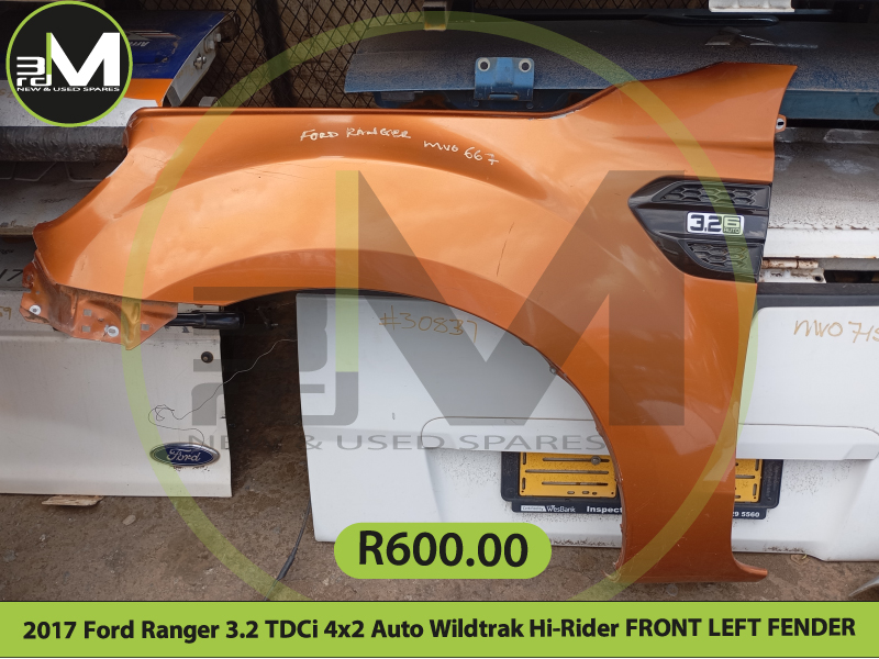 2017 Ford Ranger 3.2 TDCi 4x2 Auto Wildtrak Hi Rider FRONT LEFT FENDER - MV06 - Private Seller 2017 Ford Ranger 3.2 TDCi 4x2 Auto Wildtrak Hi Rider FRONT LEFT FENDER - MV06 - Private Seller