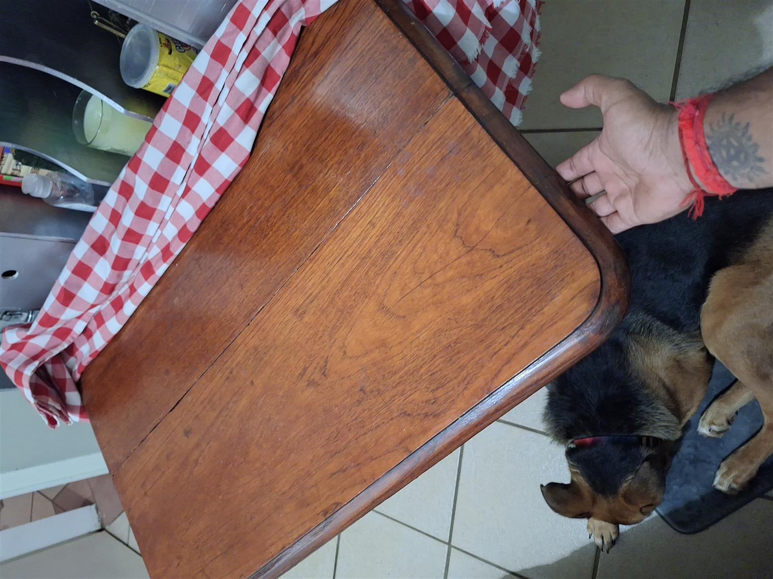Solid wood folding table for sale