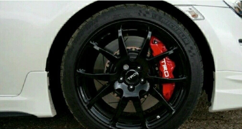 Set off 8 TRD brake caliper stickers decals vinyl cut graphics kits