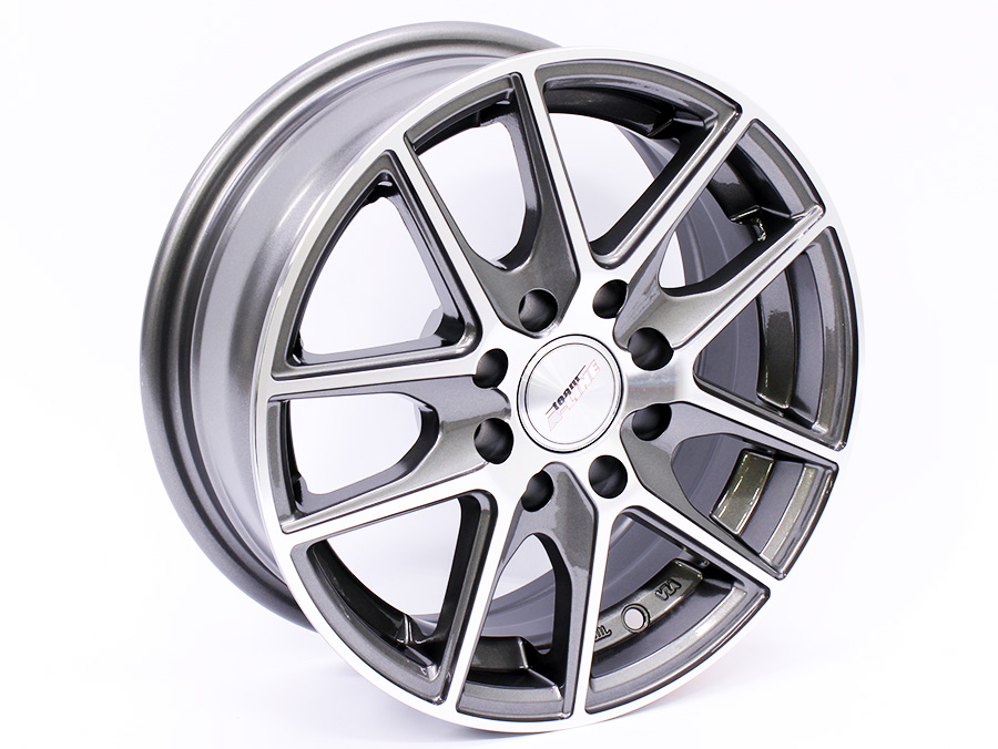 13″ A-Line Victory 4/100 Gunmetal Machine Face Alloy wheels