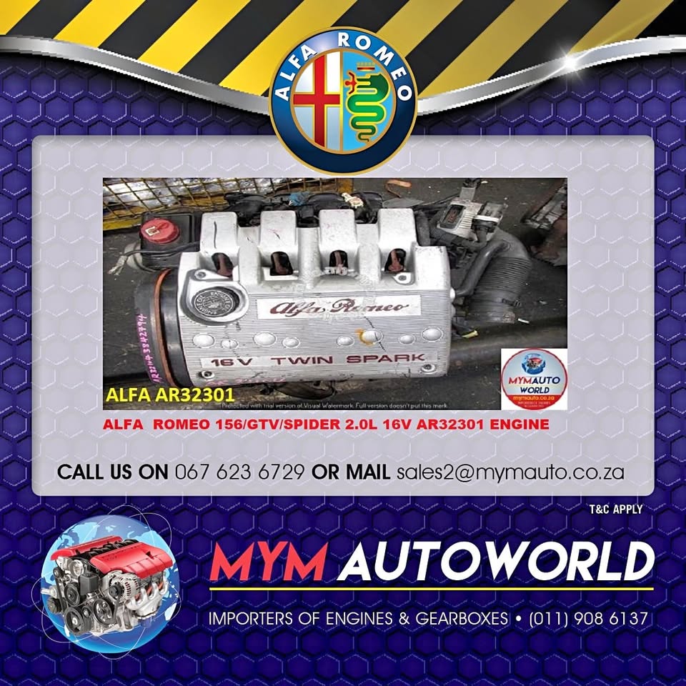 ALFA ROMEO 156 GTV SPIDER 2.0L 16V AR32301 ENGINE - Private Seller ALFA ROMEO 156 GTV SPIDER 2.0L 16V AR32301 ENGINE - Private Seller