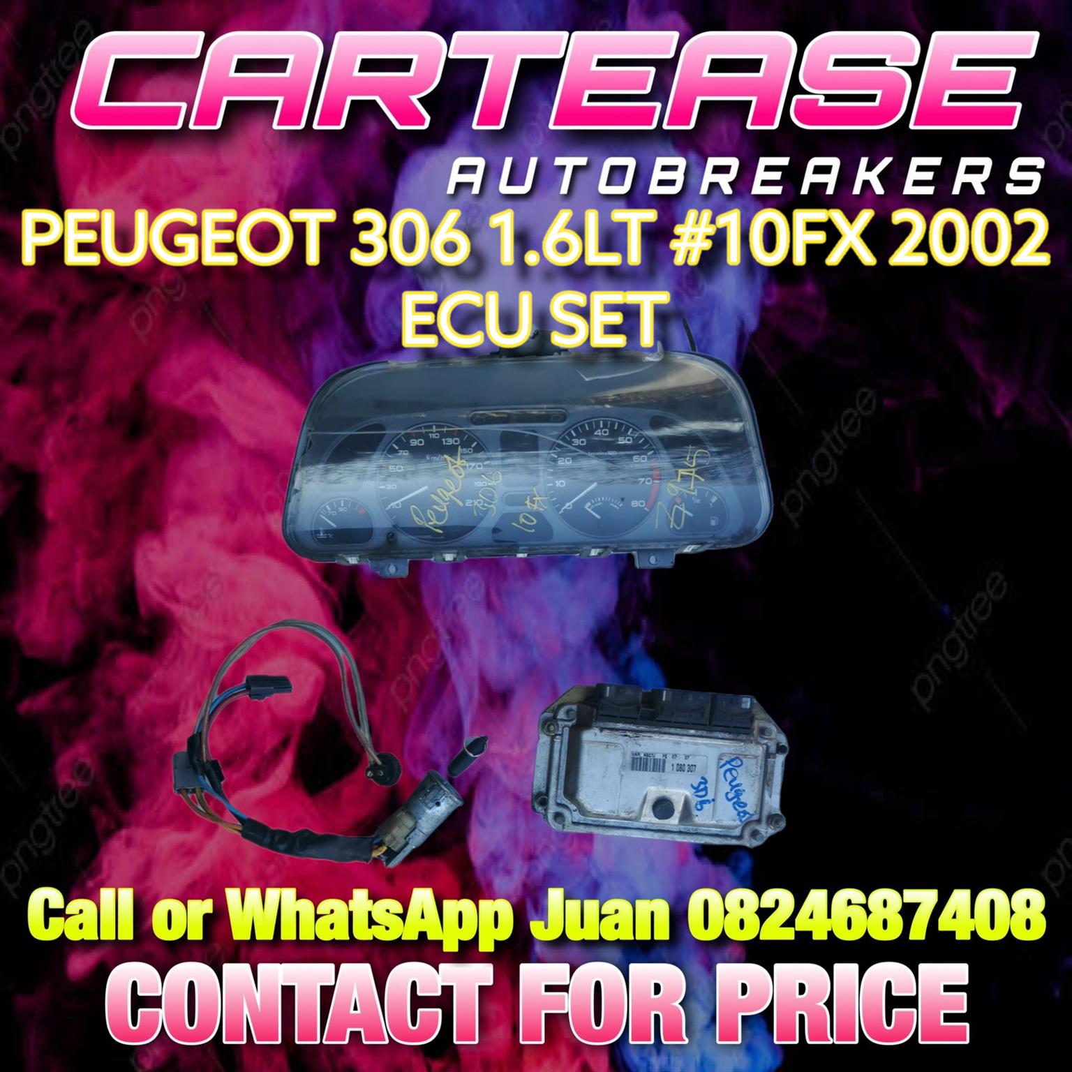 2002 PEUGEOT 306 1.6LT #10FX ECU SET - Private Seller
