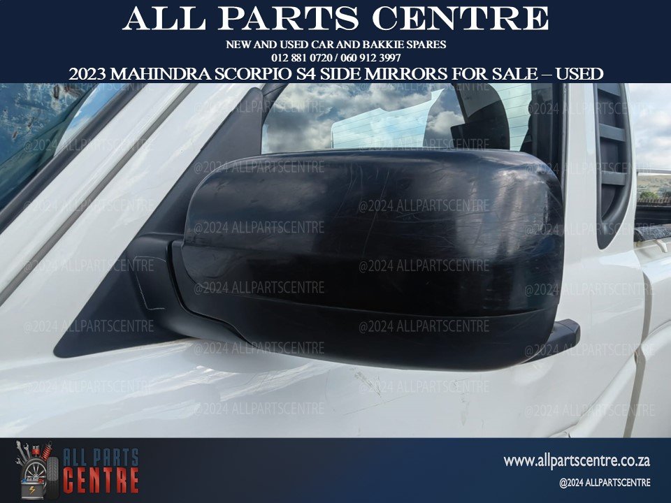 2023 Mahindra S4 Scorpio side mirrors for sale – used - Private Seller