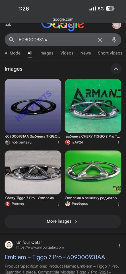 Chery Tiggo pro 7 badge logo - Private Seller