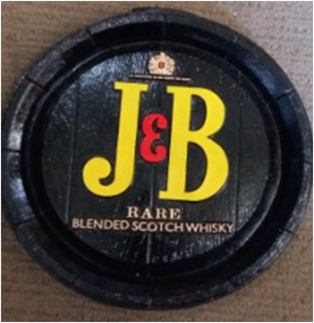 J & B Blended Scotch Whisky Barrel Ends. Brand New Products.
