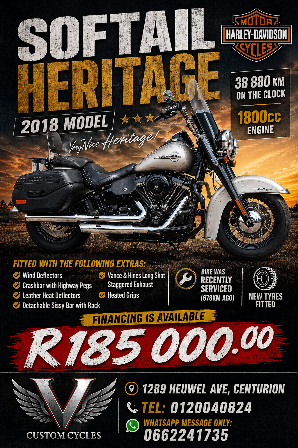Used 2018 Harley Davidson Heritage Softail - Private Seller Used 2018 Harley Davidson Heritage Softail - Private Seller