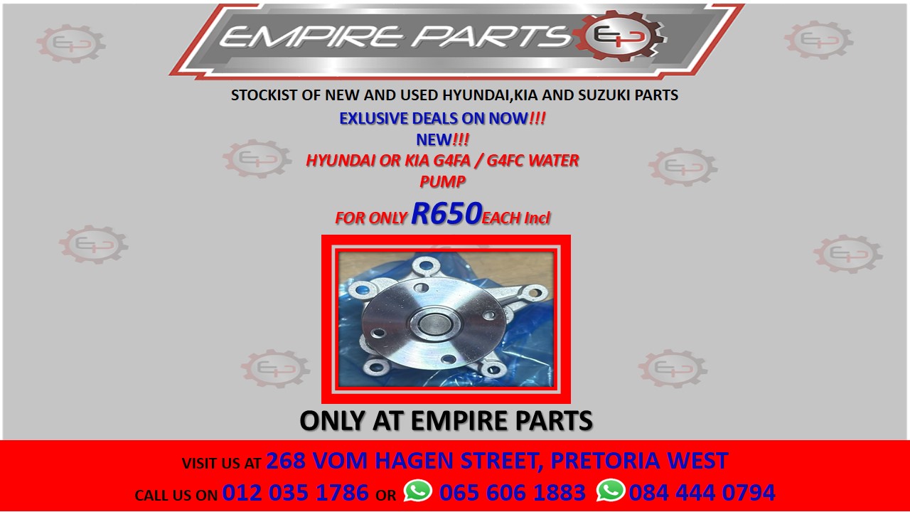 HYUNDAI OR KIA G4FA / G4FC WATER PUMP - Private Seller HYUNDAI OR KIA G4FA / G4FC WATER PUMP - Private Seller