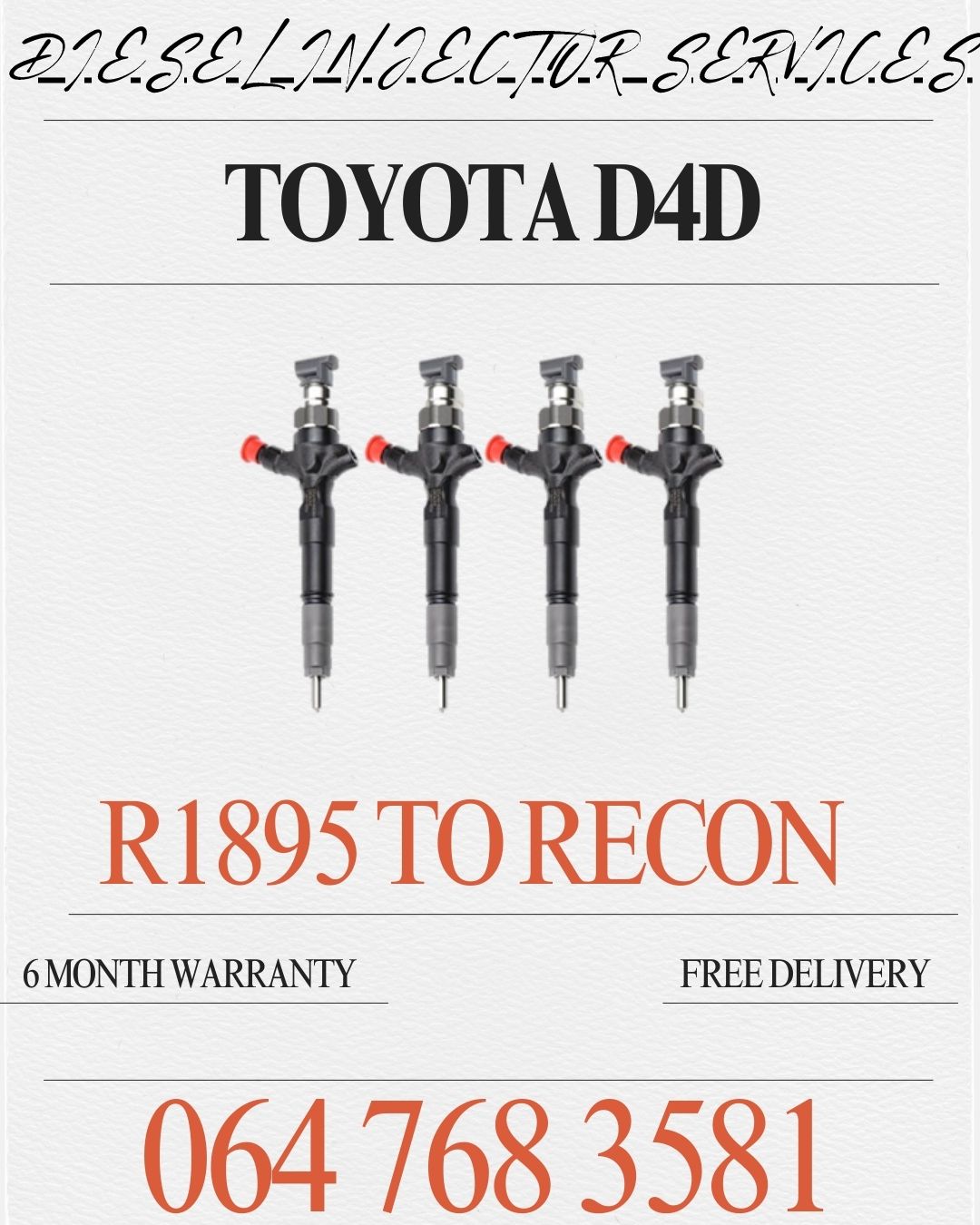 TOYOTA D4D/1KD/2KD DIESEL INJECTORS SOLD ON EXCHANGE - Private Seller TOYOTA D4D/1KD/2KD DIESEL INJECTORS SOLD ON EXCHANGE - Private Seller