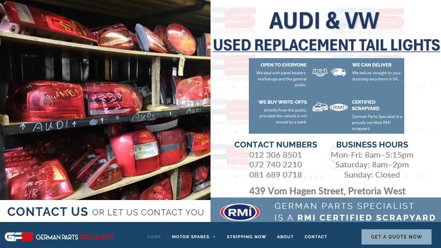Audi & VW used replacement tail lights for sale - Private Seller Audi & VW used replacement tail lights for sale - Private Seller