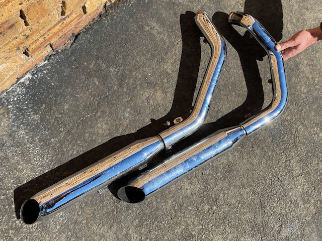 Harley Davidson Sportster Exhaust Chrome OE Genuine HD Item.