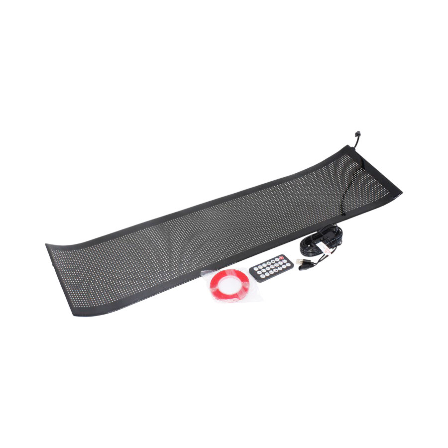 LED Matrix Panel Scrolling Customizable Display Screen for Vehicle Windows – 20x78cm (132×160 led)
