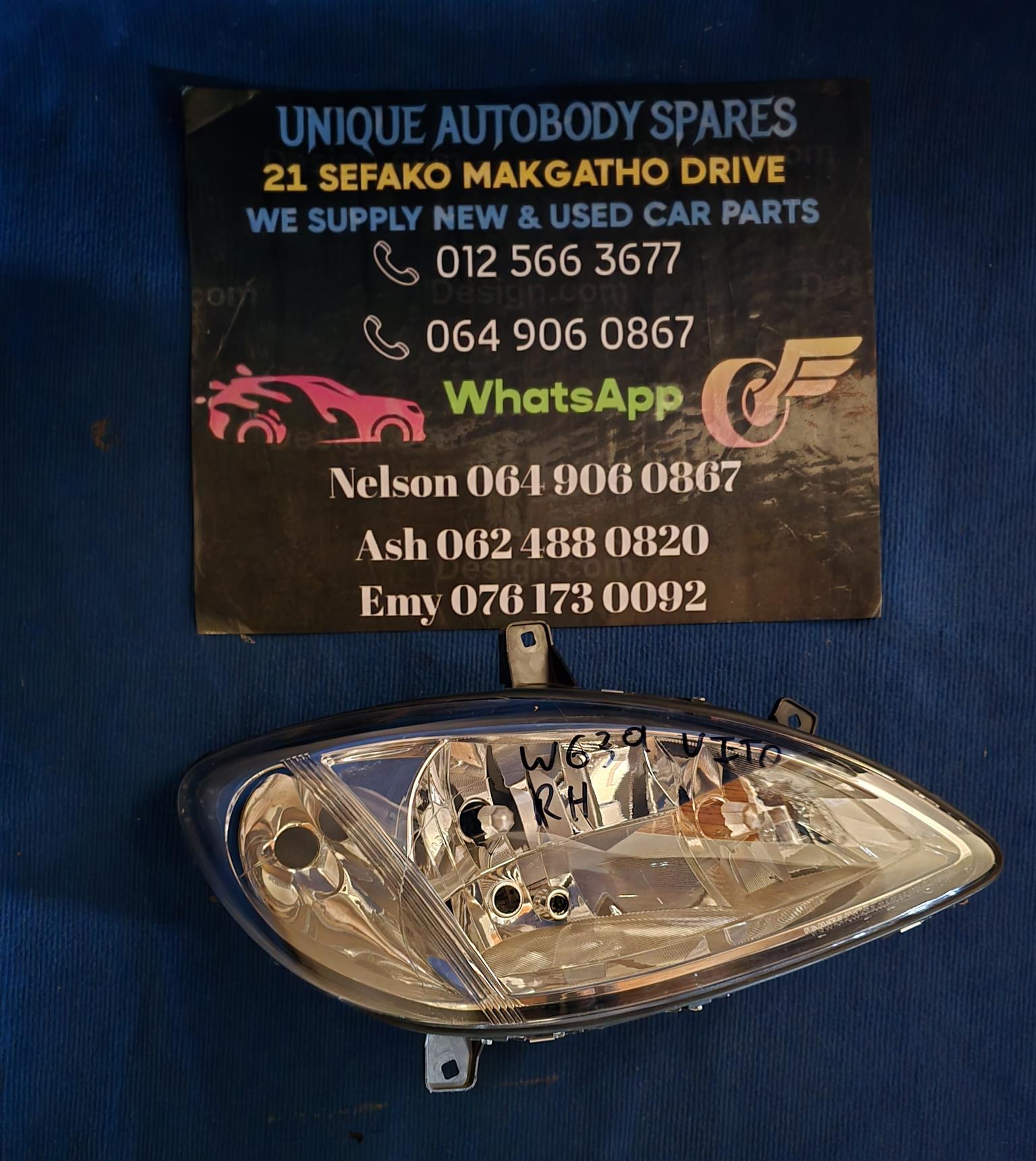 Mercedes Vito W639 Headlights L&R