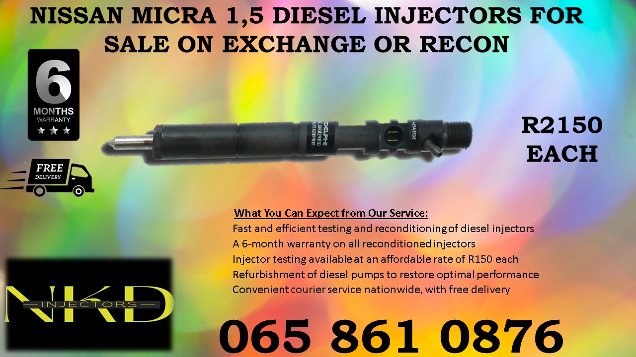 Nissan Micra 1.5 Delphi injectors for sale or recon - Private Seller