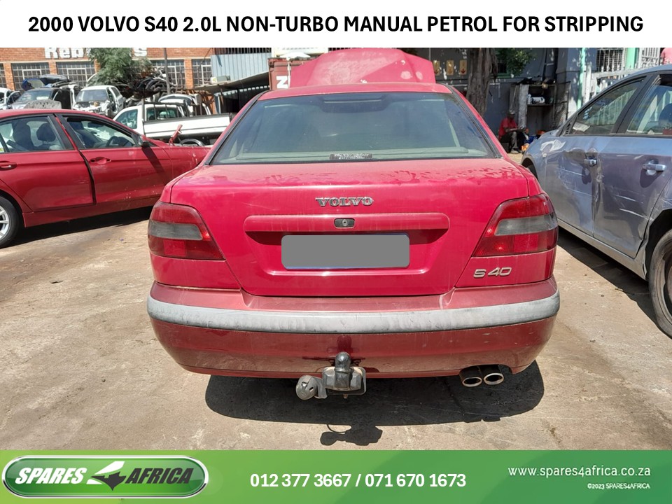 2000 VOLVO S40 2.0L NON-TURBO PETROL MANUAL – FOR STRIPPING - Private Seller 2000 VOLVO S40 2.0L NON-TURBO PETROL MANUAL – FOR STRIPPING - Private Seller