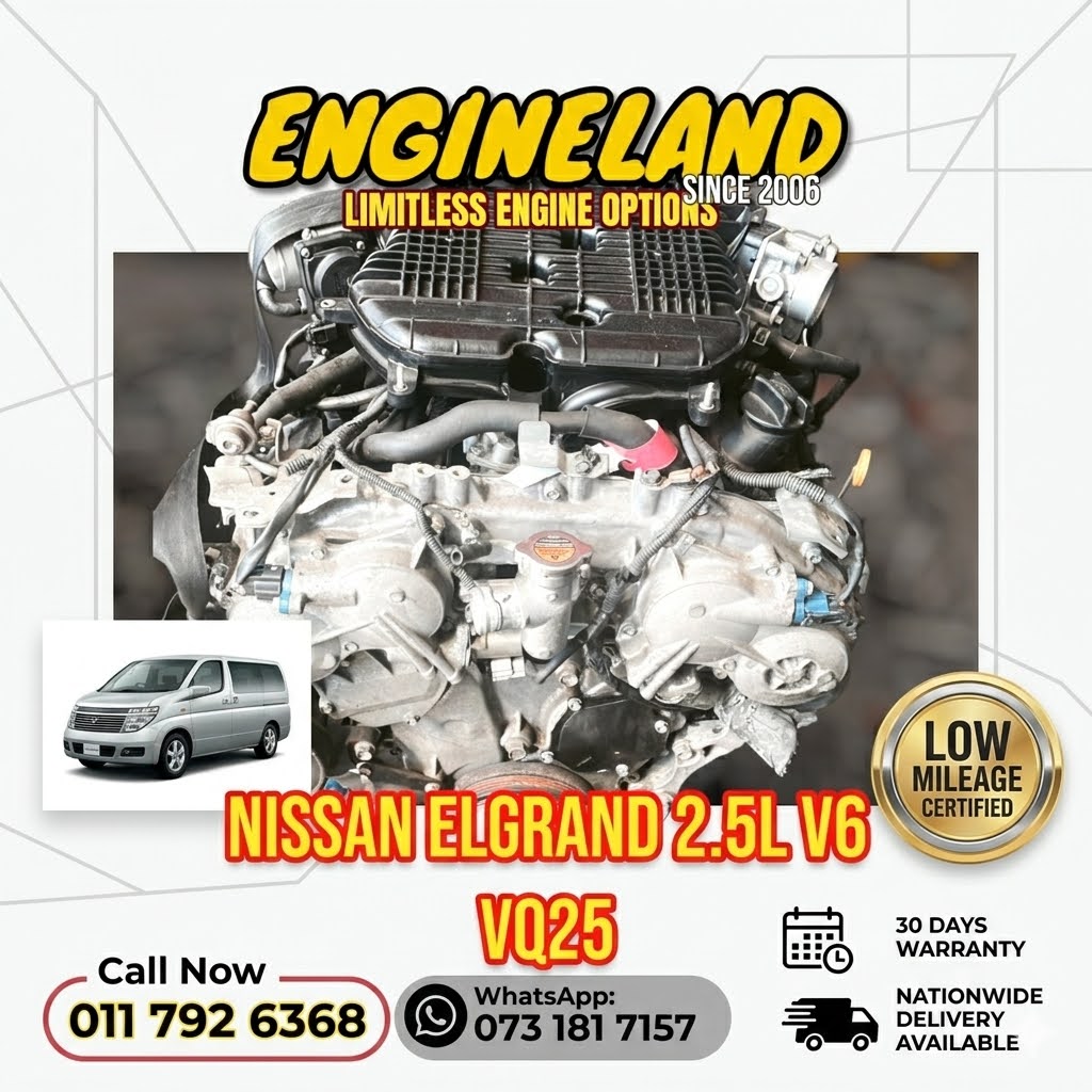 Nissan Elgrande V6 2.5L VQ25 engine - Private Seller Nissan Elgrande V6 2.5L VQ25 engine - Private Seller
