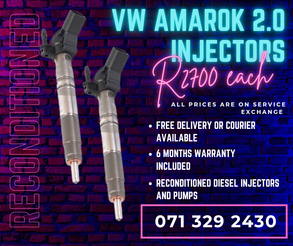 VW AMAROK 2.0 INJECTORS FOR SALE WITH WARRANTY INCLUDED - Private Seller VW AMAROK 2.0 INJECTORS FOR SALE WITH WARRANTY INCLUDED - Private Seller